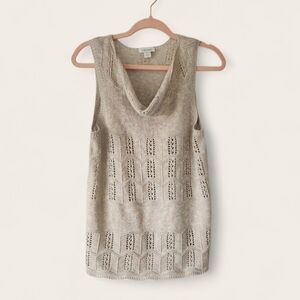 Sundance Crochet Sleeveless Top Size S